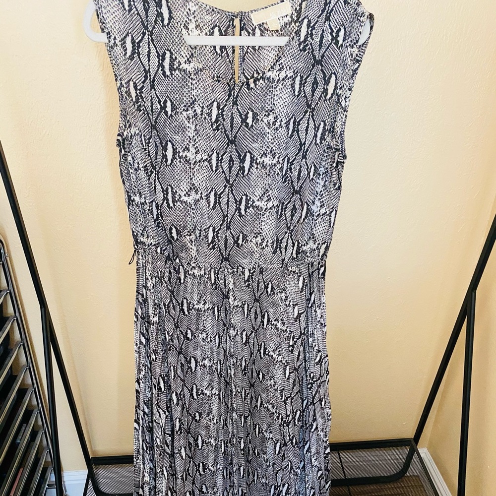Michael Kors Snake print silk maxi